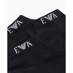 Pack 3 Pares Calcetines Emporio Armani Black EM000550 AF26377 UC001 - Imagen 2