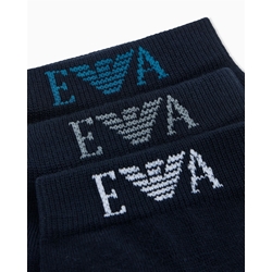 Pack 3 Pares Calcetines Emporio Armani Blue EM000550 AF26377 MB153 - Imagen 2