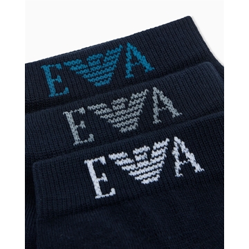 Pack 3 Pares Calcetines Emporio Armani Blue EM000550 AF26377 MB153 - Imagen 2