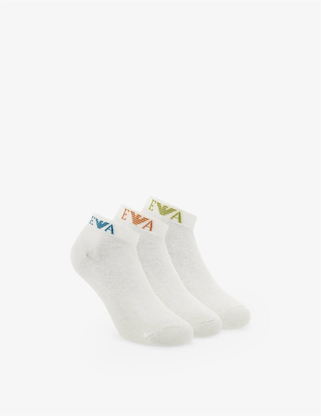 Pack 3 Pares Calcetines Emporio Armani White EM000550 AF26377 M066 - Imagen 1