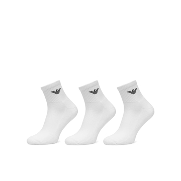Pack 3 Pares Calcetines Emporio Armani White EM000551 AF14499 M0066 - Imagen 1