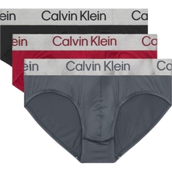 Pack 3 slips CALVIN KLEIN LV00NB4122 0GU red stamp/black/turbulence - Imagen 1