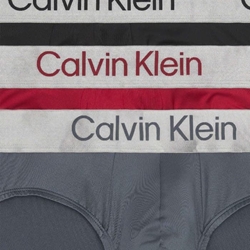 Pack 3 slips CALVIN KLEIN LV00NB4122 0GU red stamp/black/turbulence - Imagen 2