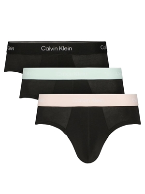 Pack 3 slips Calvin Klein LV00NB4388 3ZG black w/ black wb/feel - Imagen 1