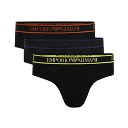 Pack 3 slips Emporio Armani 111734 3F717 29821 black/black/black - Imagen 1