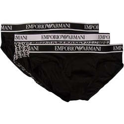 Pack 3 slips Emporio Armani 112132 4R717 35421 nero/nero/nero - Imagen 1