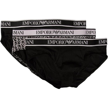 Pack 3 slips Emporio Armani 112132 4R717 35421 nero/nero/nero - Imagen 1