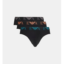 Pack 3 slips Emporio Armani EM000258 AF10778 MC061 black/black/black - Imagen 1