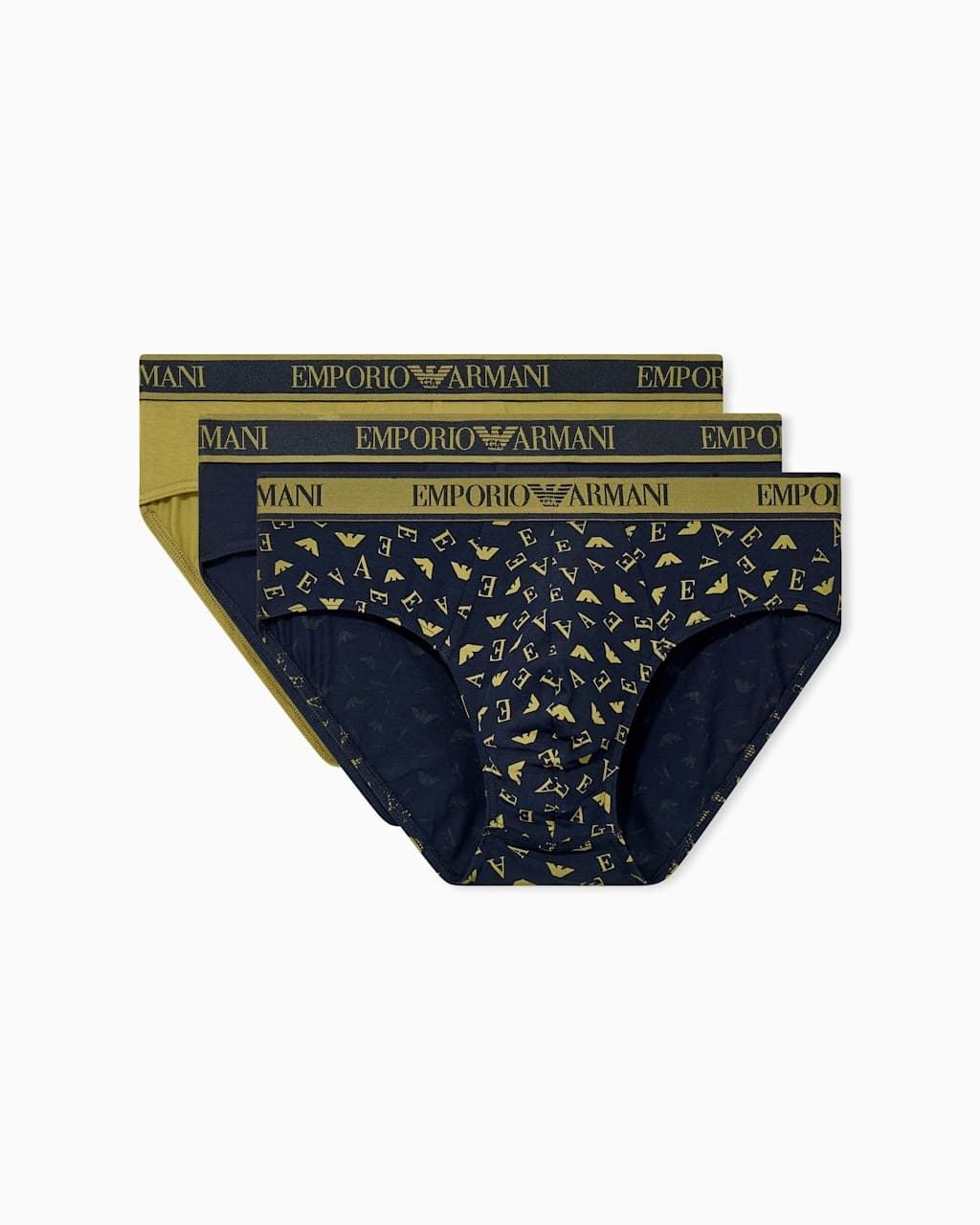 Pack 3 slips EMPORIO ARMANI EM000258 AF25019 M242 blu/blu-moss/moss - Imagen 1