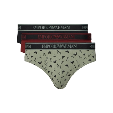 Pack 3 slips EMPORIO ARMANI EM000258 AF25019 M5155 brick/leaf blk/blk - Imagen 1