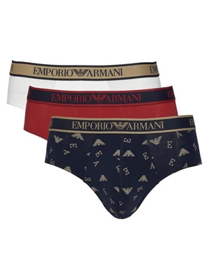 Pack 3 slips EMPORIO ARMANI EM000369 AF20669 M5080 scoo/ink-nut prt/wht - Imagen 1