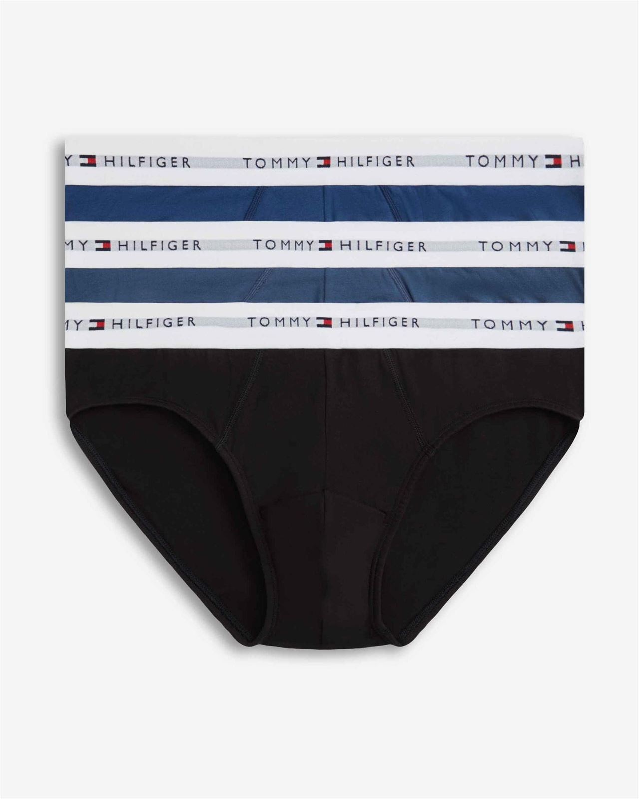 Pack 3 slips TOMMY JEANS UM0UM03875 0SC black/Blue/Sea - Imagen 1