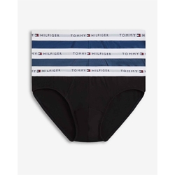 Pack 3 slips TOMMY JEANS UM0UM03875 0SC black/Blue/Sea - Imagen 1