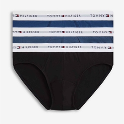 Pack 3 slips TOMMY JEANS UM0UM03875 0SC black/Blue/Sea - Imagen 1