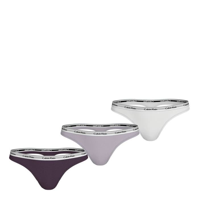 Pack 3 tangas CALVIN KLEIN 000QD5209E QA7 night shade/lilac sugar/white - Imagen 1