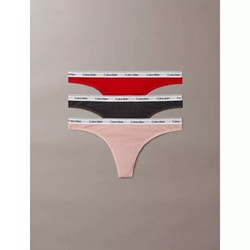 Pack 3 Tangas Calvin Klein Jeans Icon log 000QD5209E 31X - Imagen 1