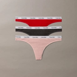 Pack 3 Tangas Calvin Klein Jeans Icon log 000QD5209E 31X - Imagen 1