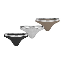 Pack 3 Tangas Calvin Klein Modern Logo Thong 3PK PZ7 - Imagen 1