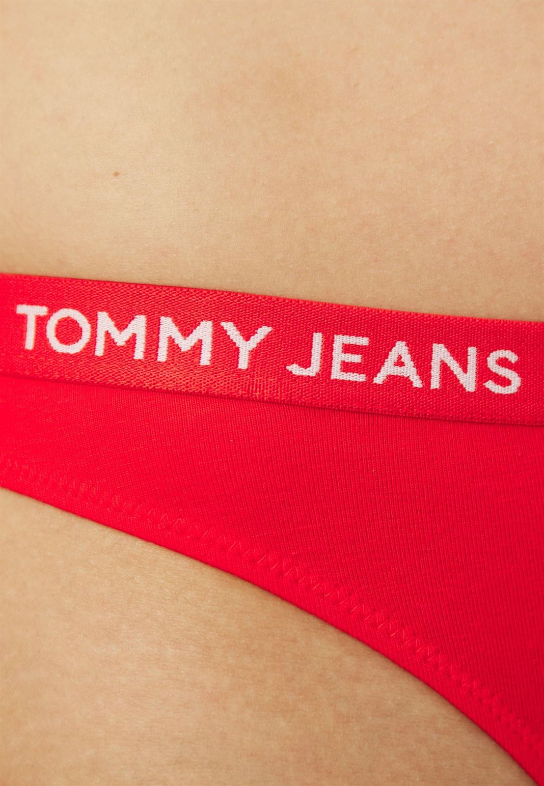 Pack 3 tangas Tommy Jeans UWOUW05008 0V2 hot heat/white/Mod Blue - Imagen 2