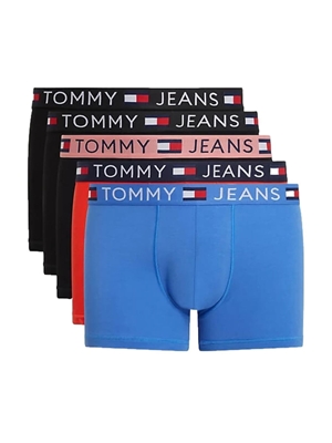 Pack 5 boxer Tommy Jeans UM0UM03254 0V1 blk/blk/ht heat/blue/blk - Imagen 1
