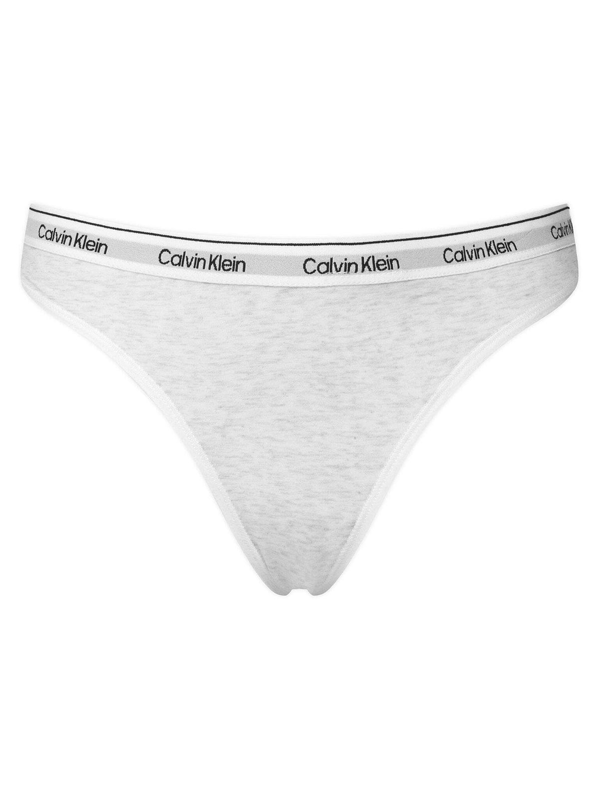 Pack 5 tangas Calvin Klein LV00QD5221 3IX black/black/snow heather - Imagen 12