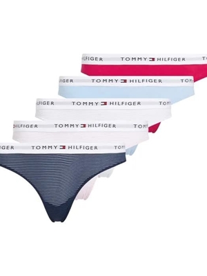 Pack 5 tangas Tommy Hilfiger UW0UW05932 0VG pink/white/navy/blue - Imagen 1