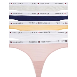 Pack 5 tangas Tommy Jeans UW0UW05932 0WO pink/grey/vai or/navy/white - Imagen 1