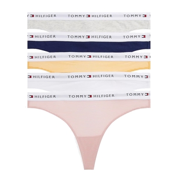 Pack 5 tangas Tommy Jeans UW0UW05932 0WO pink/grey/vai or/navy/white - Imagen 1