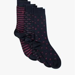 Pack Calcetines Emporio Armani 302402 0A283 71435 granate - Imagen 1