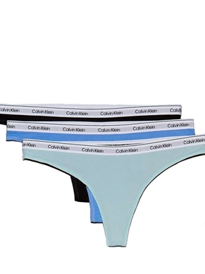 Pack tangas Calvin Klein 000QD5209E W9H blue/black/glacier - Imagen 1