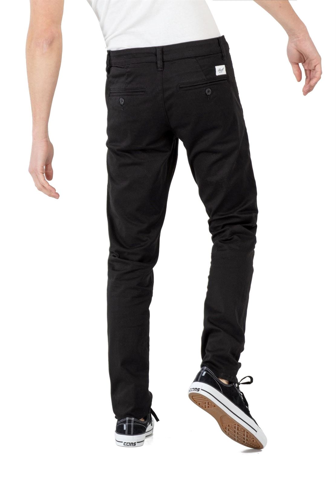 Pantalón Chino REELL flex tapered chino black - Imagen 2