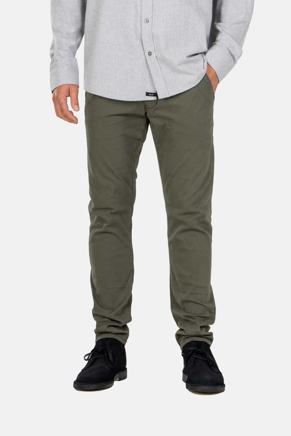 Pantalón chino Reell Flex Tapered Chino Olive RE3147 - Imagen 1