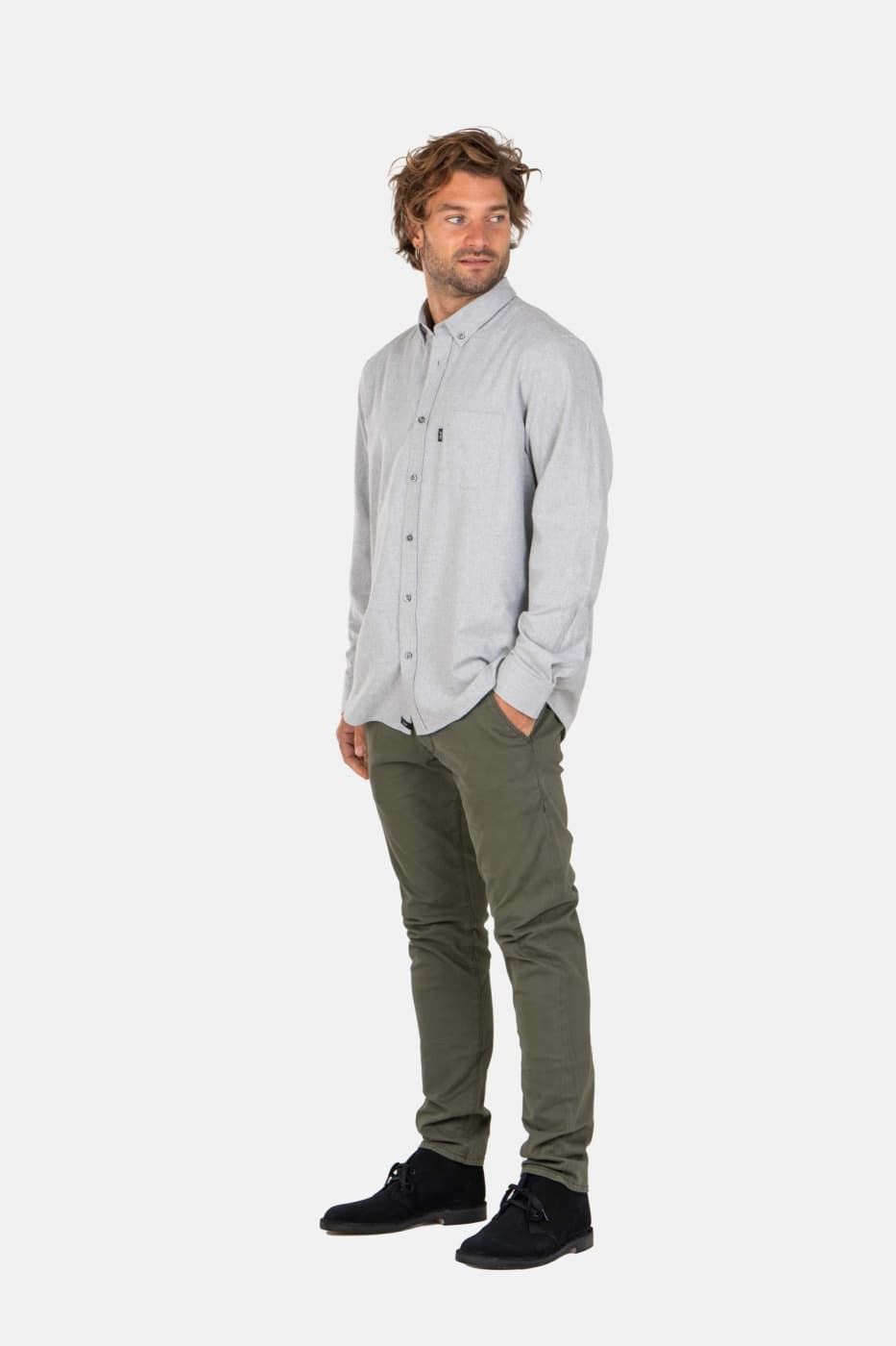 Pantalón chino Reell Flex Tapered Chino Olive RE3147 - Imagen 4