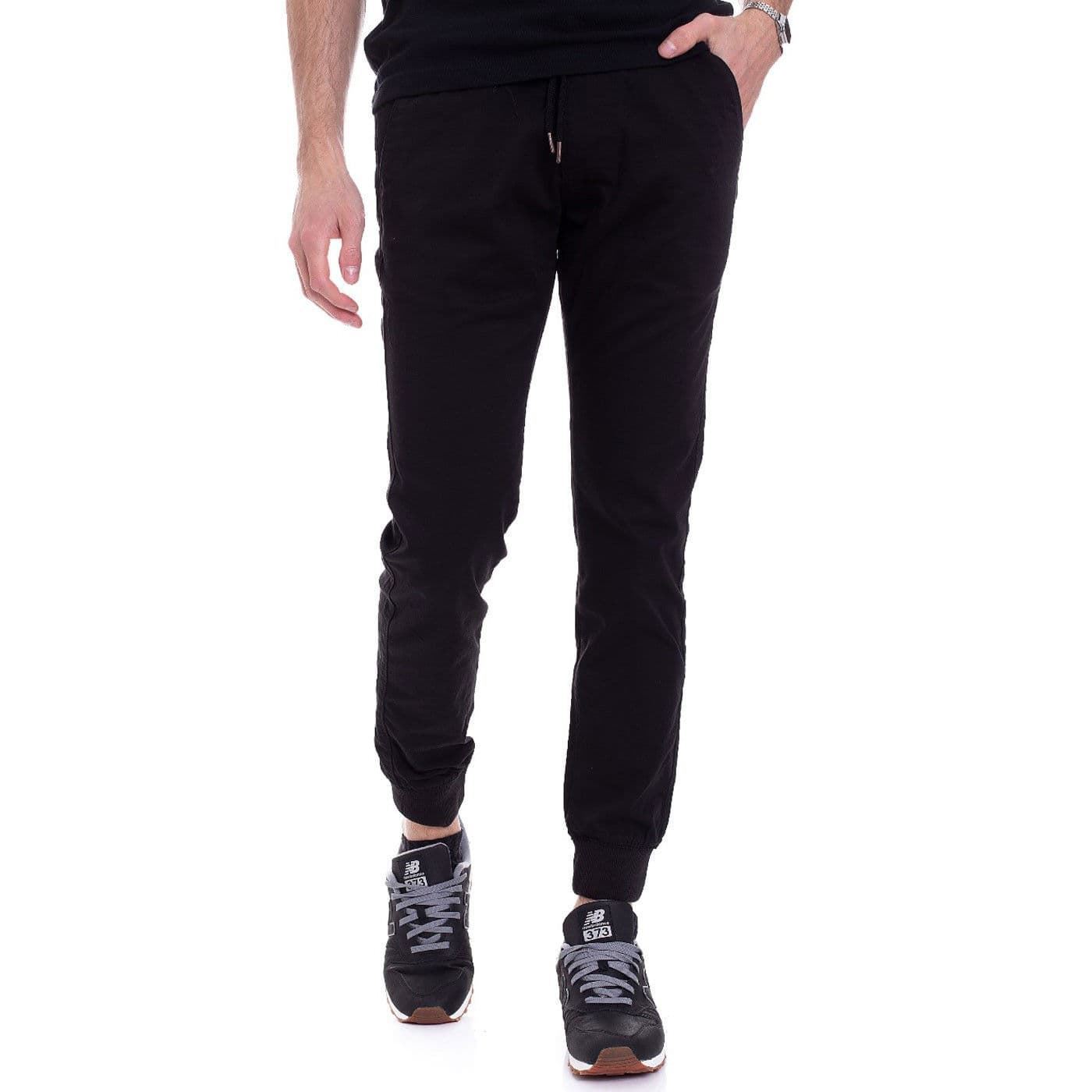 Pantalon chino Reell Reflex Rib Pant Black - Imagen 1