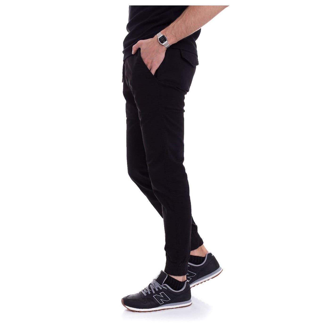 Pantalon chino Reell Reflex Rib Pant Black - Imagen 2