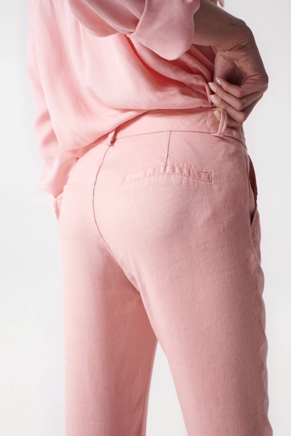 Pantalón chino Salsa 21005506 610 rosa - Imagen 2