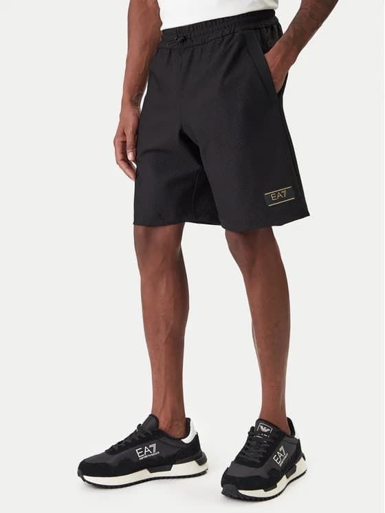 Pantalón corto EA7 Emporio Armani 7M001340 AF21099 UC001 BLACK - Imagen 1