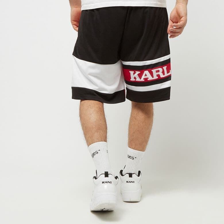 Pantalón corto Karl Kani 6013720 Retro Block Shorts red/black/white - Imagen 2
