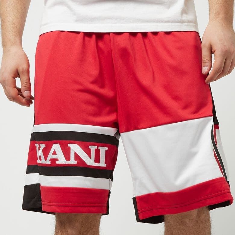 Pantalón corto Karl Kani 6013720 Retro Block Shorts red/black/white - Imagen 4