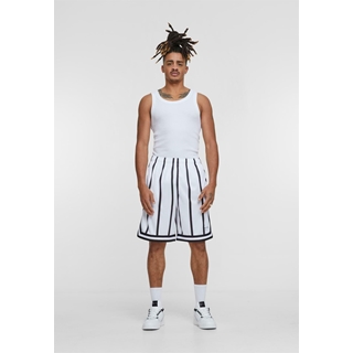 Pantalón corto Karl Kani 6013723 Mesh Short  white/black - Imagen 2