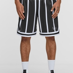 Pantalón corto Karl Kani 6013724 Mesh Short  black/white - Imagen 1