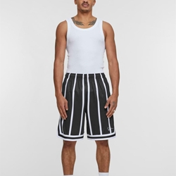 Pantalón corto Karl Kani 6013724 Mesh Short  black/white - Imagen 2