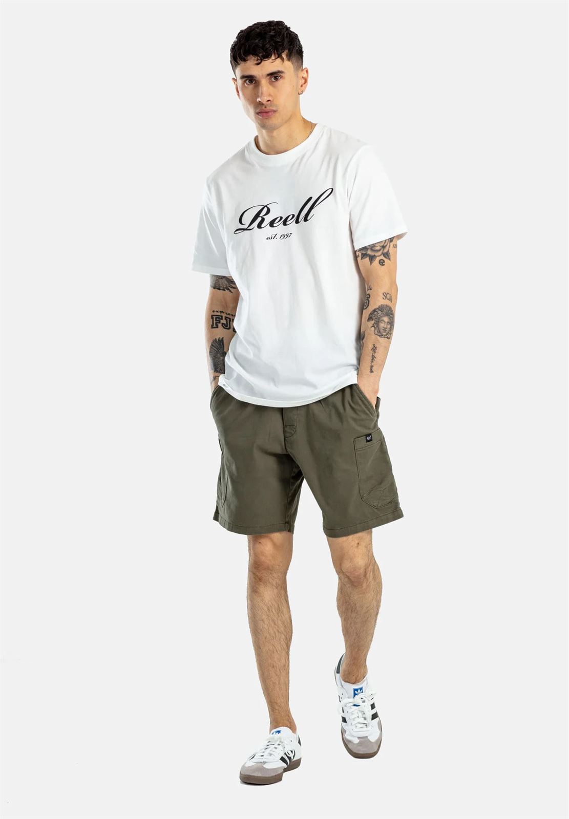 Pantalón corto REELL Reflex Easy Cargo Short Olive - Imagen 2