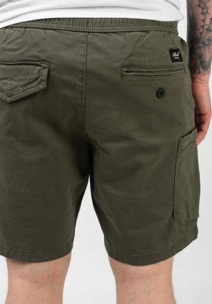 Pantalon corto REELL REFLEX LAZY SHORT OLIVE - Imagen 3