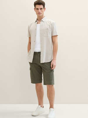 Pantalon corto Tom Tailor 1040226 34670 olive - Imagen 2