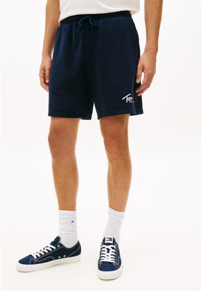 Pantalón Corto Tommy Jeans Dark Blue Signature DM0DM23017 C1G - Imagen 2