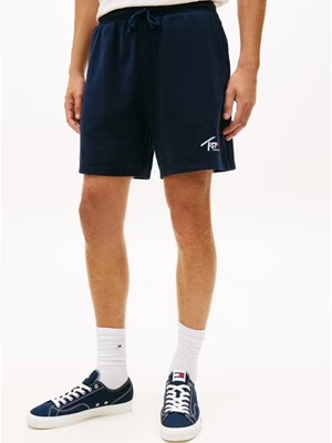 Pantalón Corto Tommy Jeans Dark Blue Signature DM0DM23017 C1G - Imagen 2