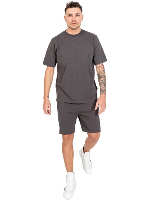 Pantalón corto WRONG FRIENDS WF1068 Asti Shorts Stone Grey - Imagen 2