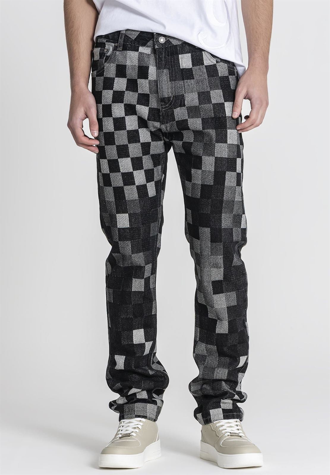 Pantalón Gianni Kavanagh Grey Squared Jeans GKM007920 - Imagen 1