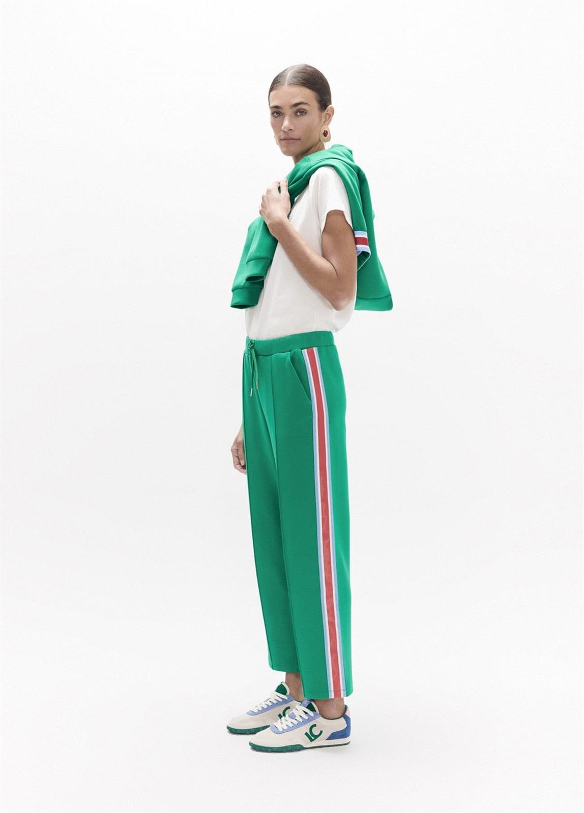 Pantalón jogger con banda lateral Lola Casademunt LF2614033 - Imagen 1